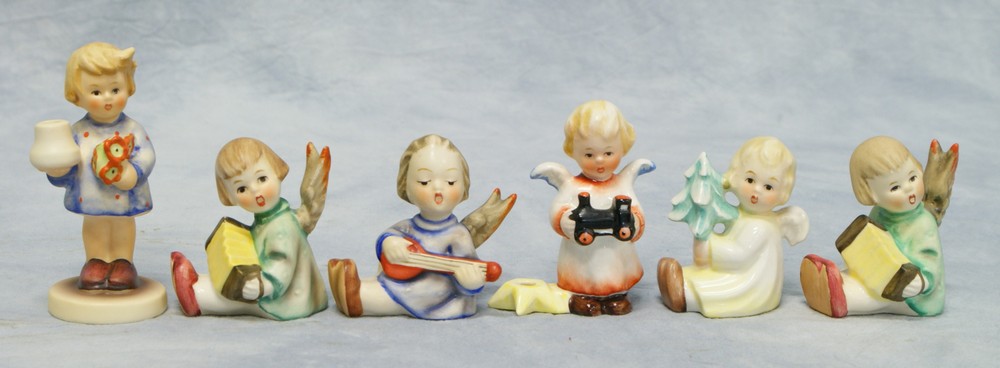 Appraisal: Hummel candle holder figurines Hum I Hum Hum tallest some