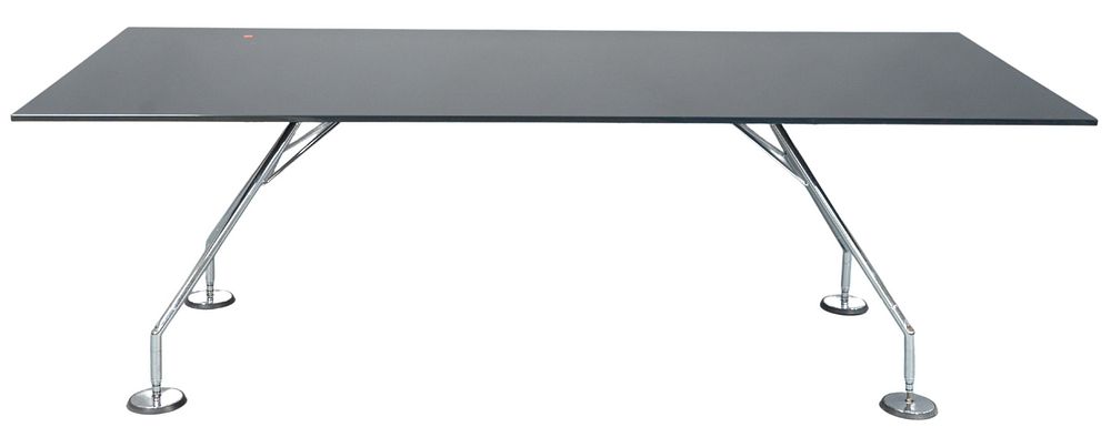 Appraisal: Lord Norman Foster Tecno Nomos Smoke Glass Work Table with