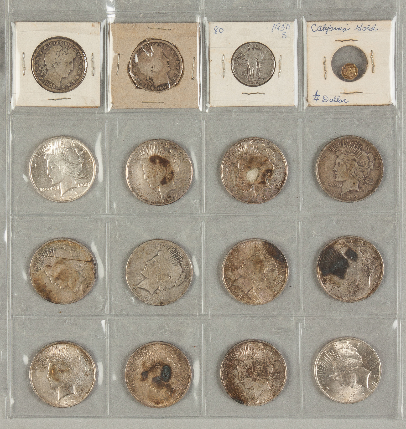 Appraisal: Collection of Various Coins Incl Liberty Silver Dollars Half-Dollars -S