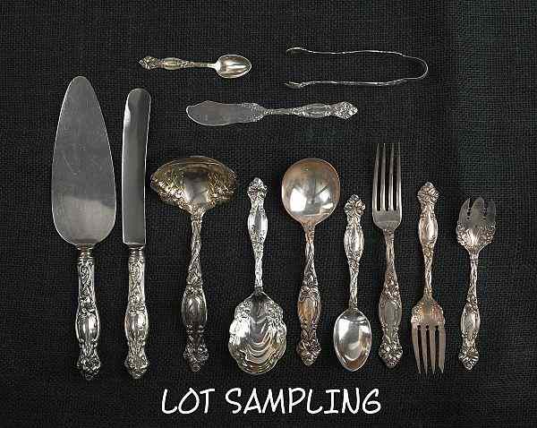 Appraisal: International sterling silver Frontenac pattern flatware service for twelve pcs