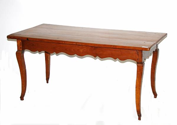 Appraisal: A Louis XV fruitwood writing table height in width in