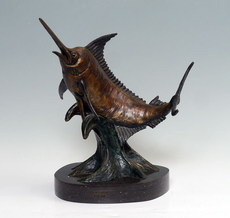 Appraisal: WAGNER Carl American th Century ''The Wet Dream'' Bronze Marlin