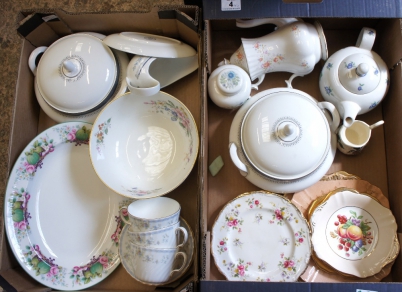 Appraisal: Tray comprising Royal Doulton Sherbrooke Covered Veg Dishes Minton Cliveden