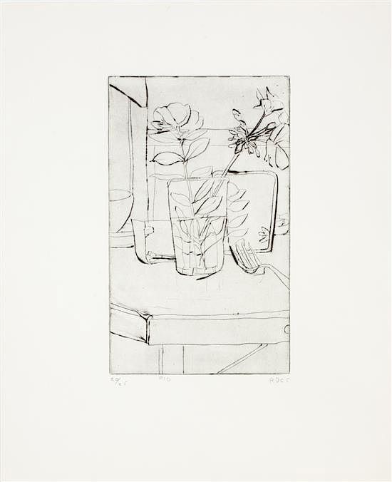 Appraisal: Richard Diebenkorn American - from Etchings Drypoints series Richard Diebenkorn