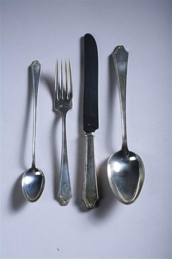 Appraisal: PIECES INTERNATIONAL STERLING SILVER FLATWARE 'Minuet' pattern Two dinner knives