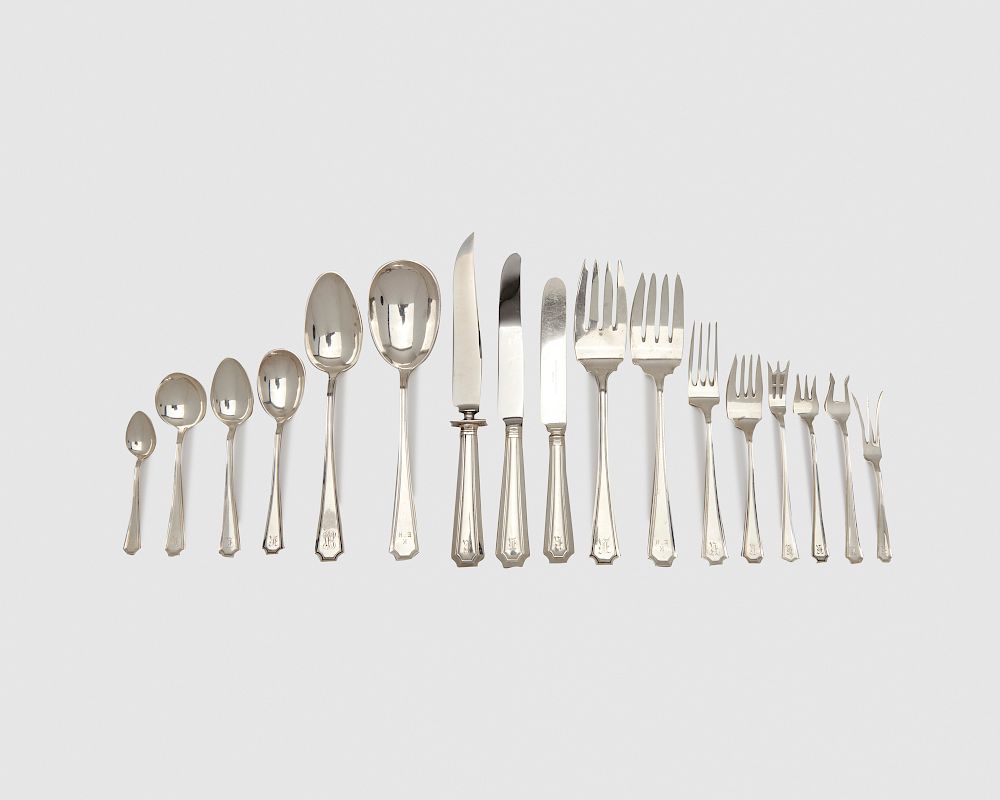 Appraisal: GORHAM DURGIN Silver Flatware Service Fairfax Pattern GORHAM DURGIN Silver