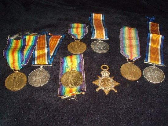 Appraisal: British War Victory medals pairs to M - Pte W