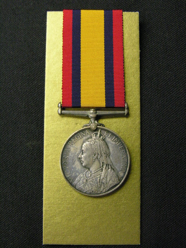 Appraisal: BRITISH MILITARY QUEENS SOUTH AFRICA MEDAL Ghost Date type Awarded