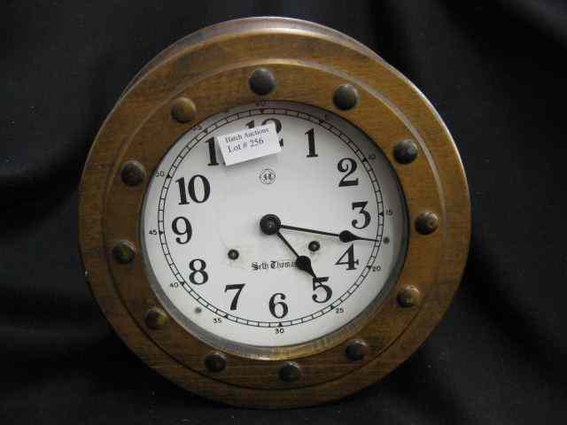 Appraisal: Seth Thomas Ships Clock with bells ''Sea Crest'' model wood