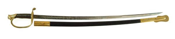 Appraisal: LATE MARINE CORPS SWORD - stainless single fuller blade with