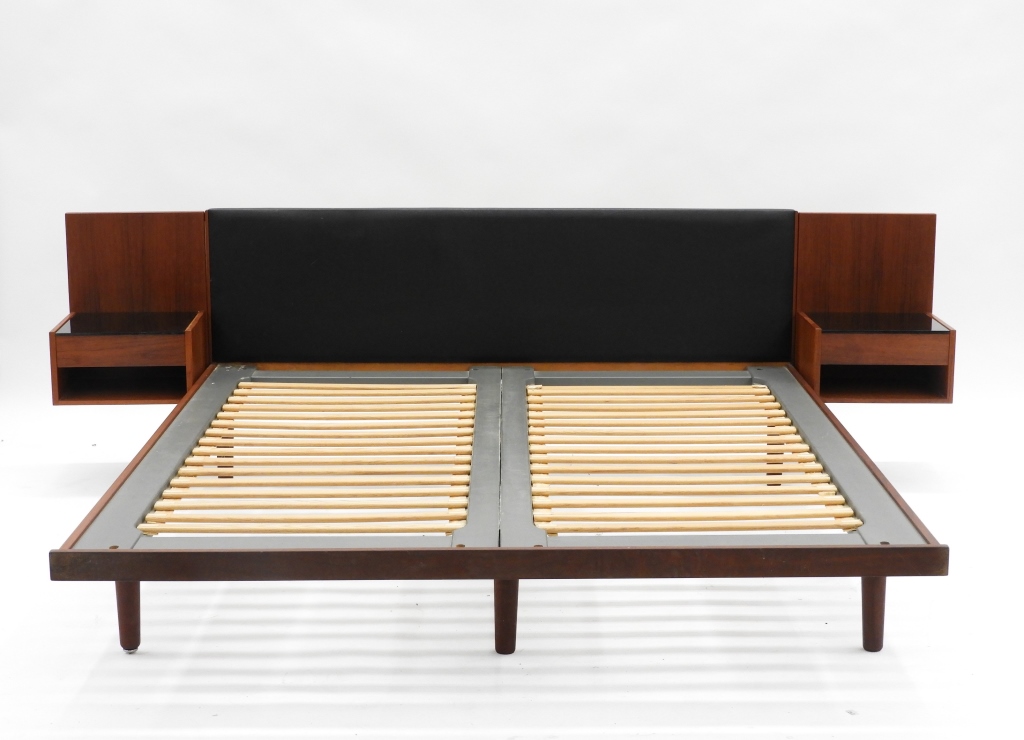 Appraisal: HANS WEGNER GETAMA DANISH MODERN KING SIZE BED Denmark C