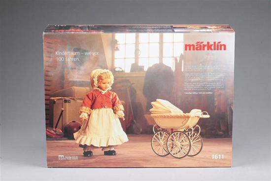 Appraisal: MARKLIN DOLL AND CARRIAGE Heidi Ott doll with carriage in