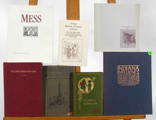 Appraisal: Group of Indiana-themed art and reference books including ''Of Such