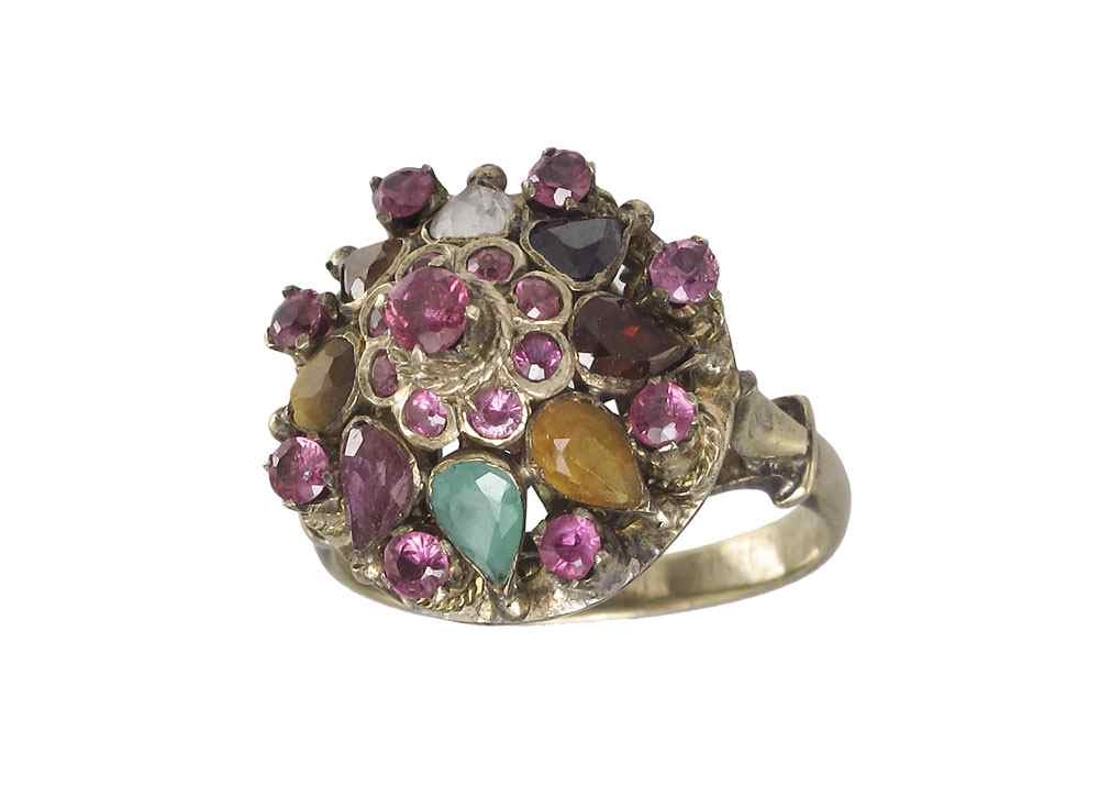 Appraisal: RUBY GEMSTONE PRINCESS RING K yellow gold ring contains round