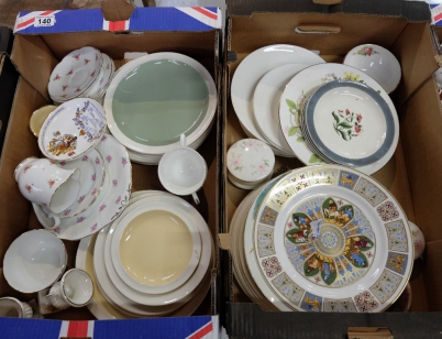 Appraisal: A collection of mixed items including part teasets plates bowls