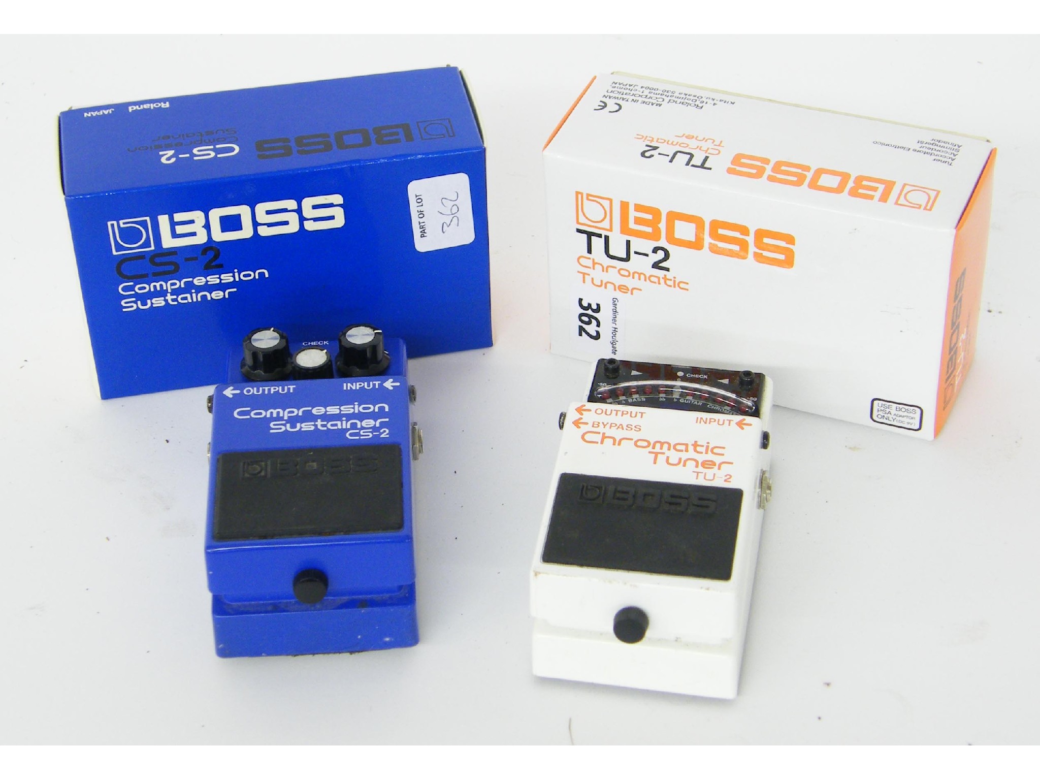 Appraisal: Boss TU- Chromatic Tuner guitar pedal together with a Boss