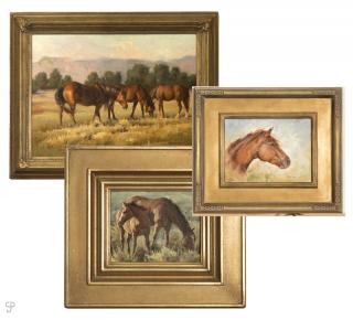 Appraisal: Shawn Cameron Three works three horses at pasture mare and