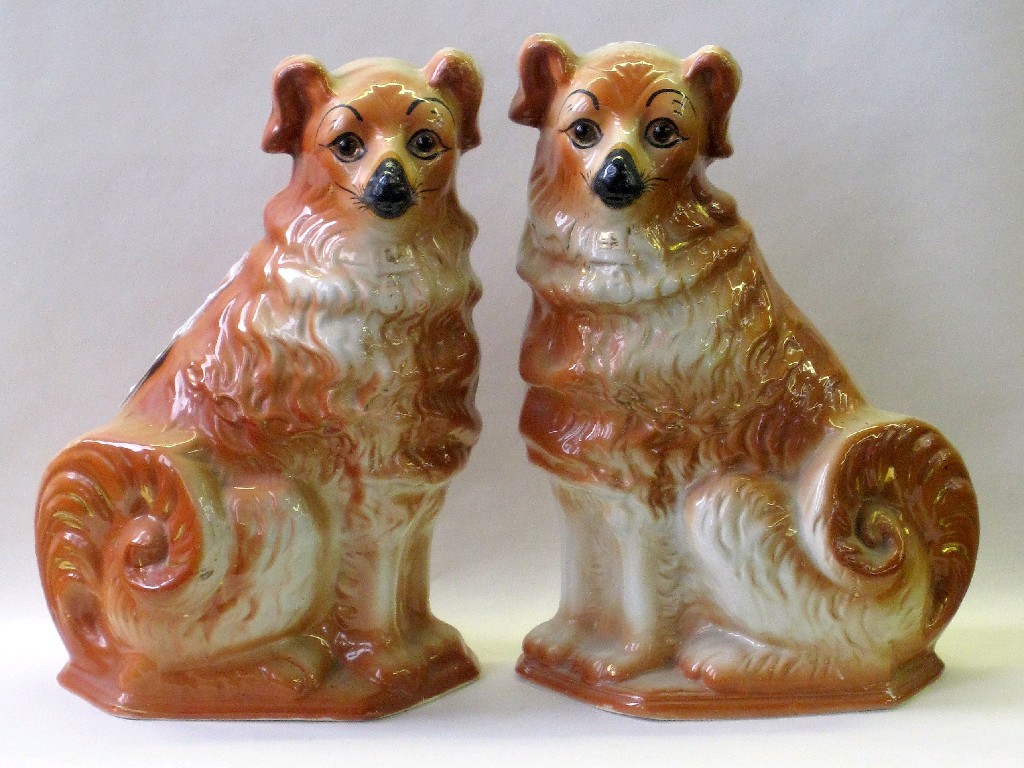 Appraisal: Pair of Staffordshire Wally dugs