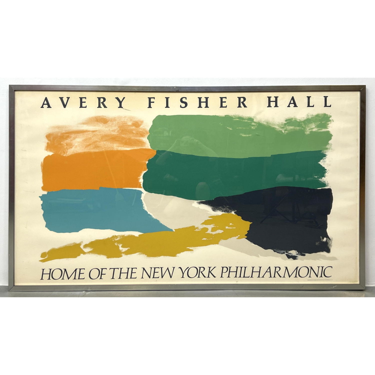 Appraisal: AVERY FISHER HALL Framed Poster Dimensions H inches W inches