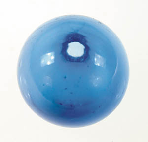 Appraisal: RARE COBALT BLUE TARGET BALL -pc mold no design CONDITION