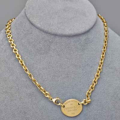 Appraisal: K GOLD RETURN TO TIFFANY NECKLACE Cable links and oval