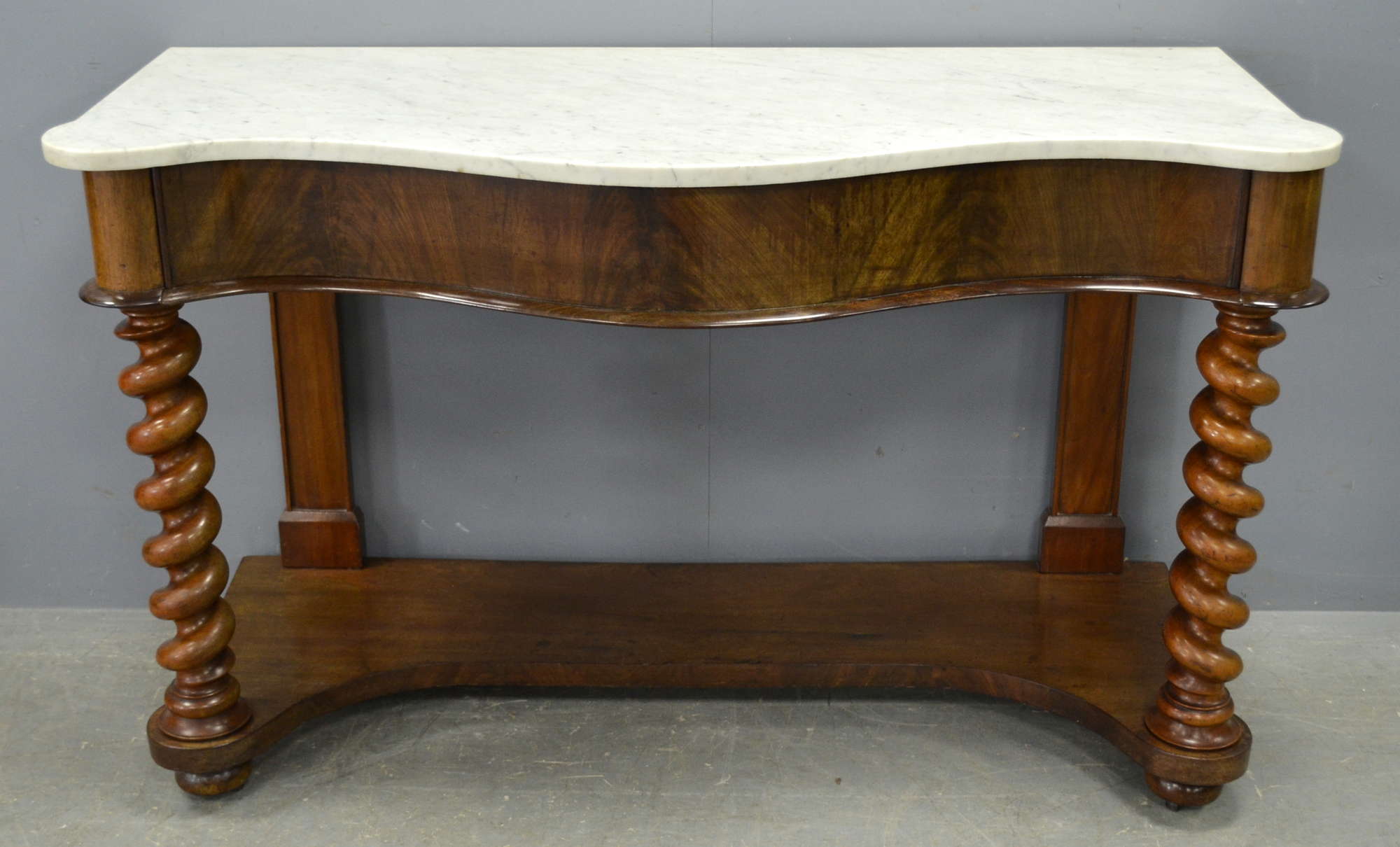 Appraisal: Victorian mahogany and marble topped washstand