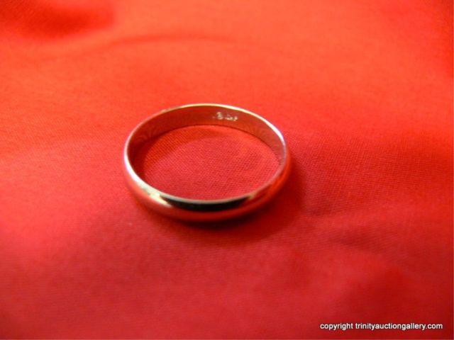 Appraisal: K White Gold Wedding Band Size