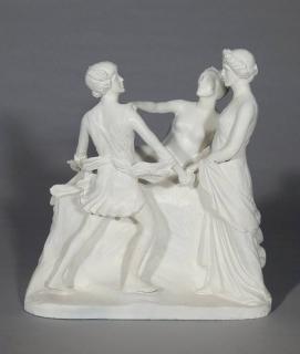 Appraisal: Anna C Ladd plaster sculpture Anna C Ladd American -