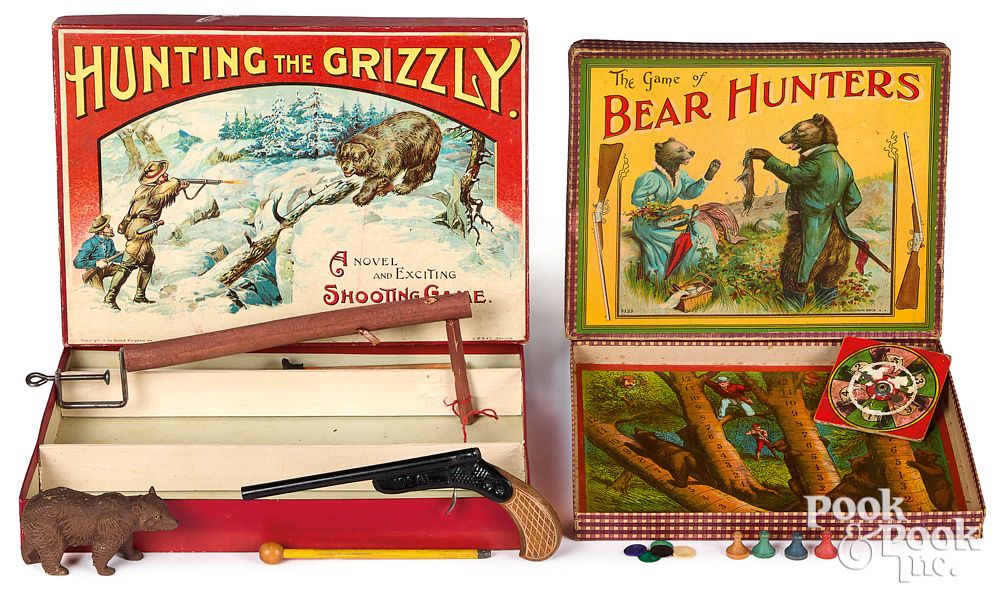 Appraisal: Two bear hunting games Two bear hunting games to include