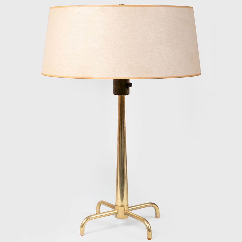 Appraisal: Italian Brass Table Lamp in high to socket Condition Minor