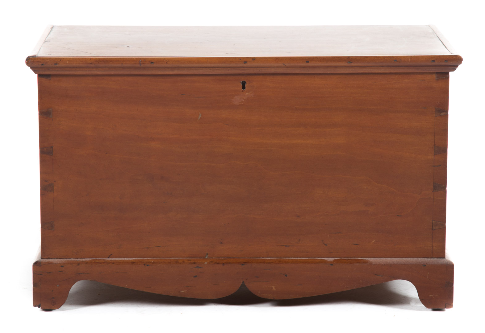 Appraisal: a Federal walnut miniature blanket chest Pennsylvania circa cupid's bow