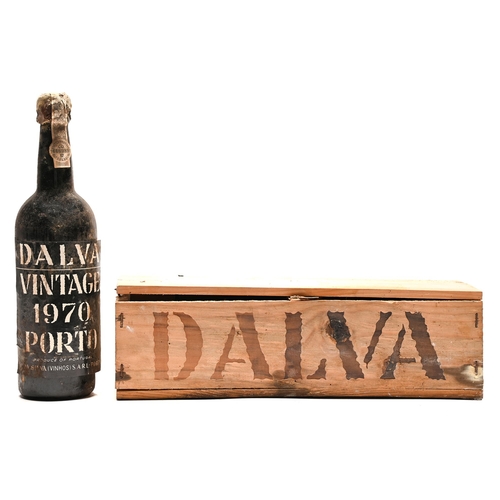 Appraisal: Two bottles of Dalva vintage port with wax capsules stencilled