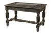 Appraisal: CENTER TABLE - th c deep relief carved heavy oak