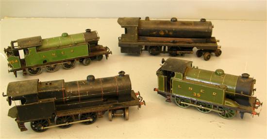 Appraisal: Four 'O' gauge locomotives comprising one - - and -