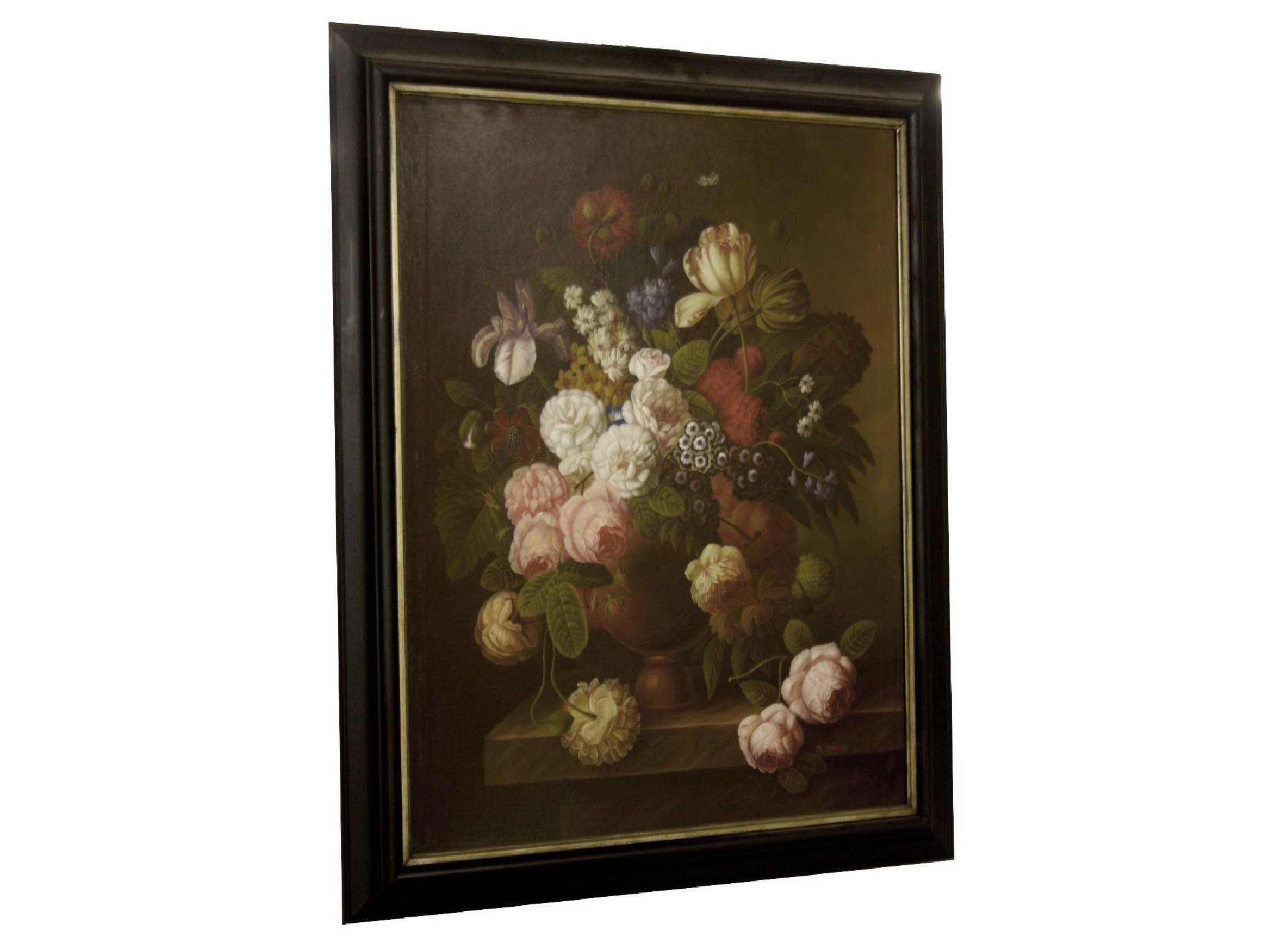 Appraisal: th st Century Contemporary School - floral still life oil