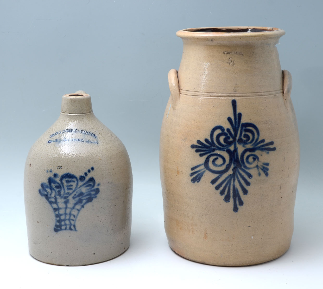 Appraisal: SLIP GLAZED STONEWARE POTTERY Comprising - Bullard Scott of Cambridgeport