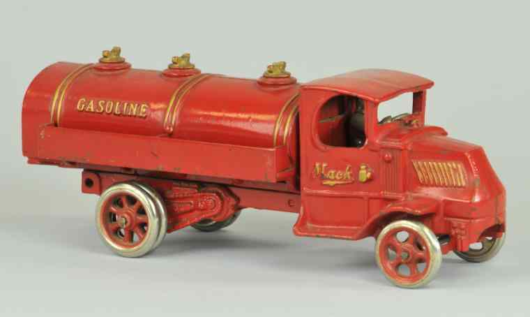 Appraisal: ARCADE MACK GASOLINE TRUCK Cast iron painted in red overall