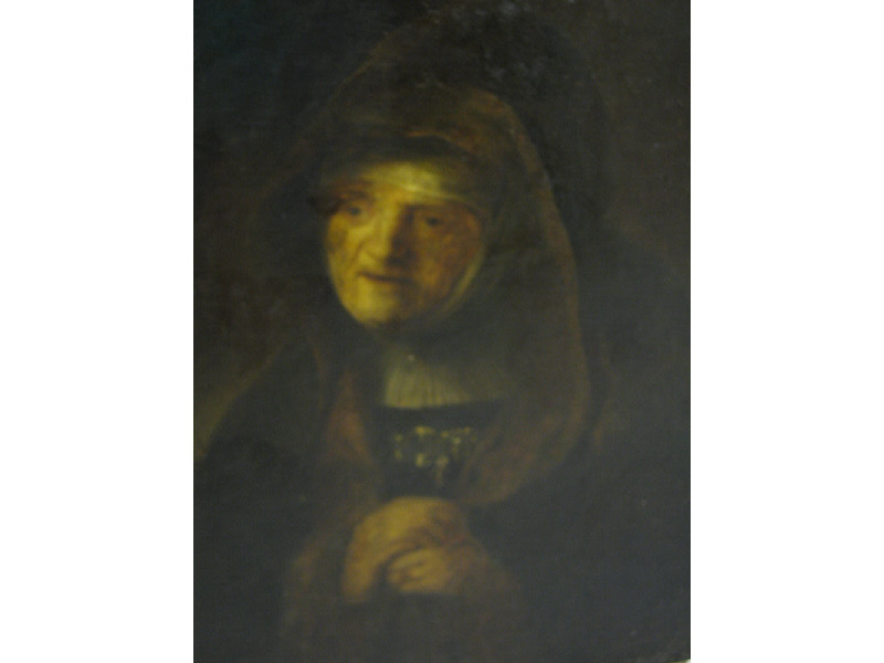 Appraisal: AFTER REMBRANDT VAN RIJN Portrait of Rembrandt's mother Austrian School