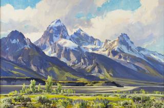 Appraisal: Highland Highlights by Conrad Schwiering Conrad Schwiering - oil on