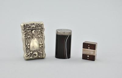 Appraisal: A Collection of Three Small Containers Consisting of a Victorian