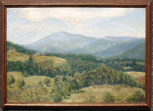 Appraisal: SUHAY Eugene J American th C Mountain Valley Landscape O