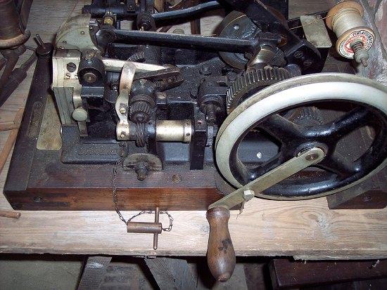 Appraisal: A th Century leather stitching machine by Frobana bears label