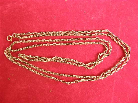 Appraisal: Gold fancy link chain grams