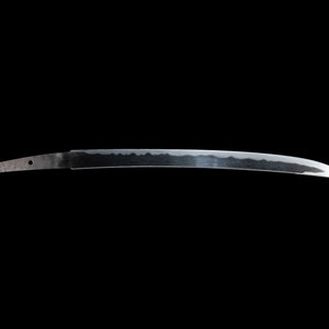 Appraisal: A Wakazashi BLADE SIGNED BUSHU JU TERUSHIGE blade in shirasaya