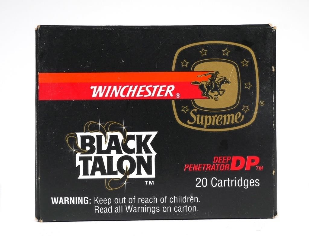 Appraisal: One box of Winchester Black Talon in mm Automatic gr