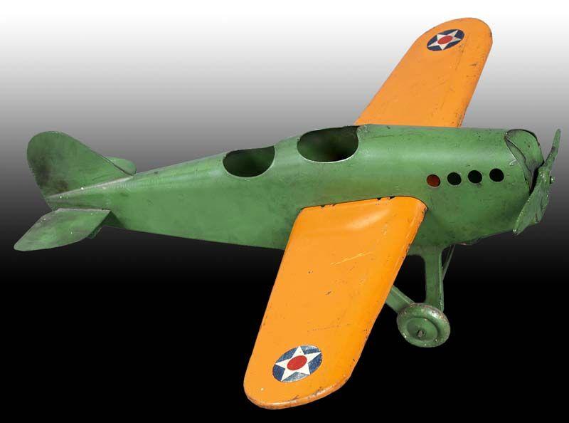 Appraisal: Pressed Steel Steelcraft Airplane Toy Description '' L '' wingspan