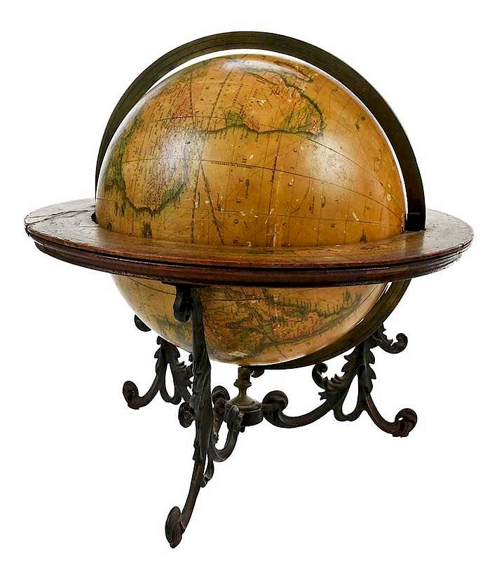 Appraisal: Merriam Moore Co Terrestrial Globe American mid th century desk