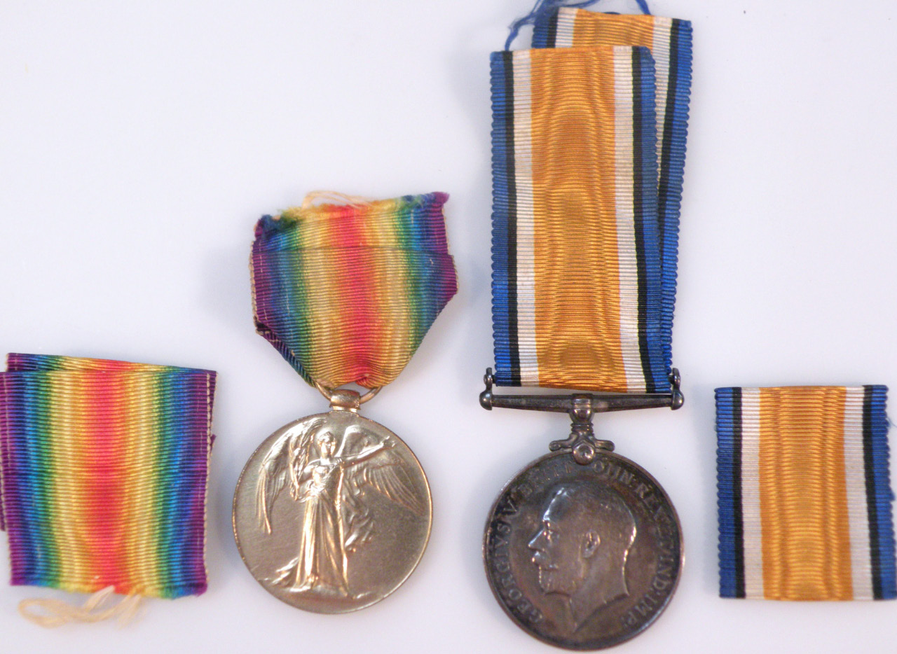 Appraisal: A WWI Campaign and Victory medal awarded to J F