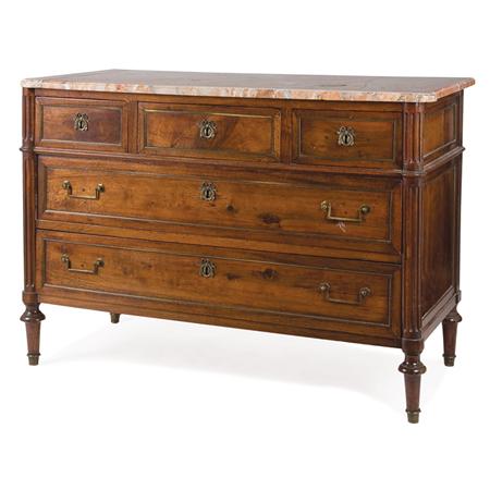 Appraisal: Louis XVI Style Gilt-Bronze Mounted Walnut Commode Estimate -