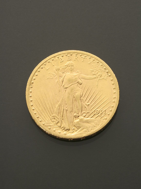 Appraisal: U S St Gaudens Twenty-Dollar Gold Coin Dated